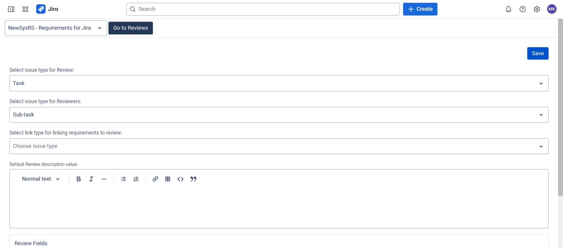 Reviews for Jira Settings